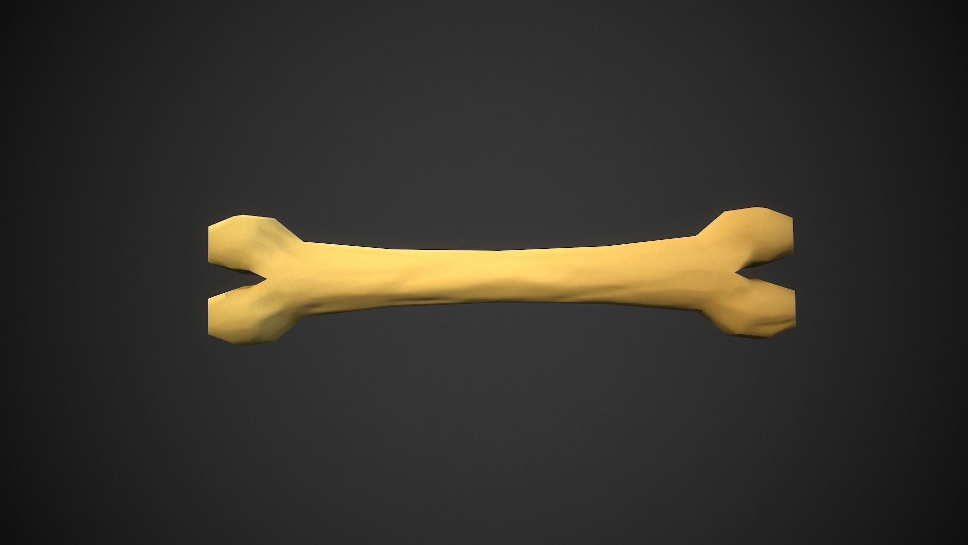 Stylized bones Low-poly 3D model_11