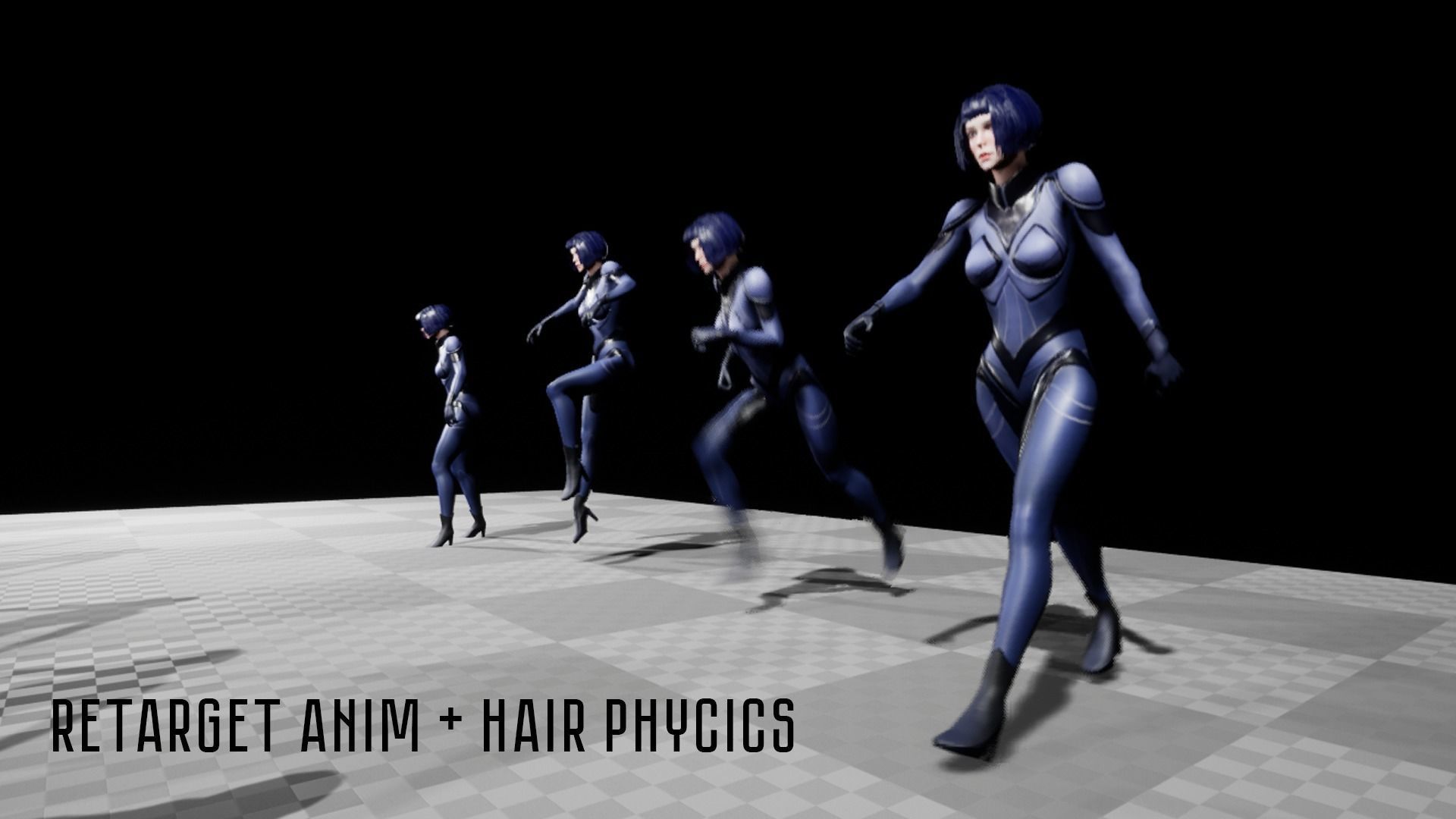 Spy Girl - Game Ready  Low-poly 3D model_10