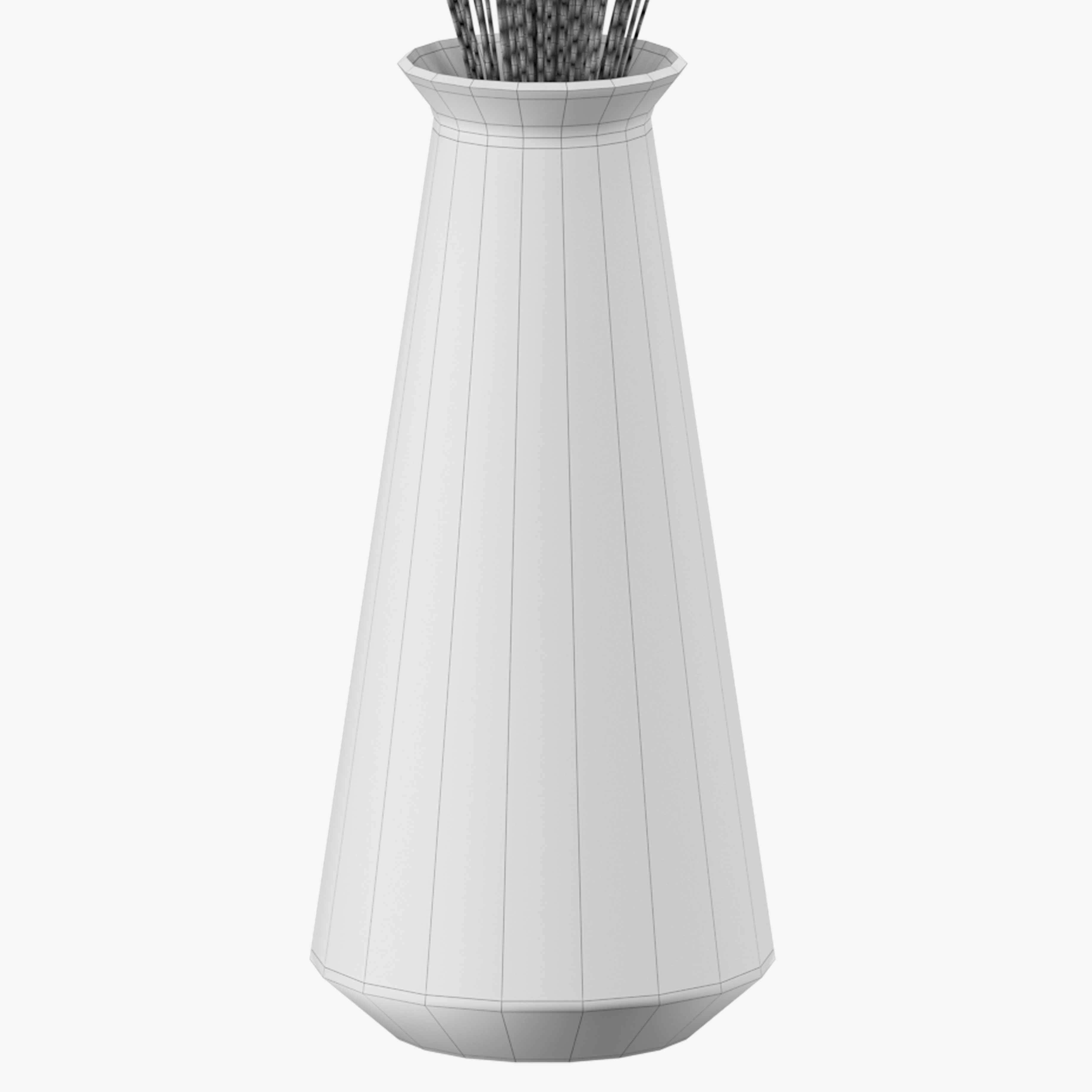 Bouquet of lagurus 3D model_7