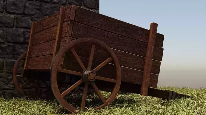 Low Poly House medieval style