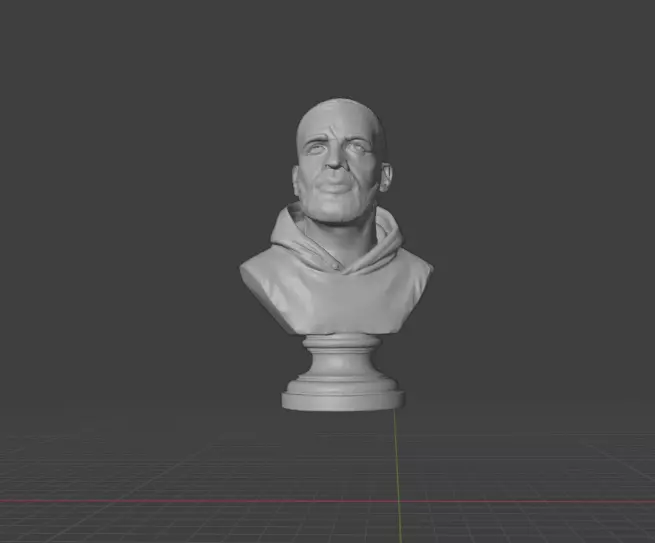 Drake bust  3D print model_12