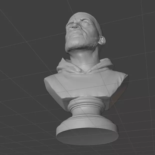 Drake bust  3D print model_17