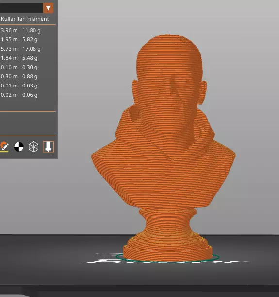 Drake bust  3D print model_13