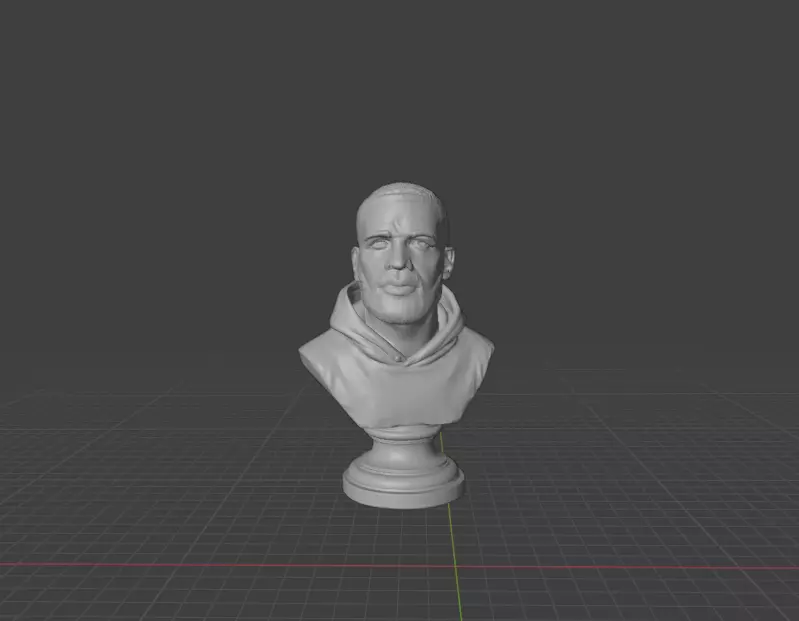 Drake bust  3D print model_0