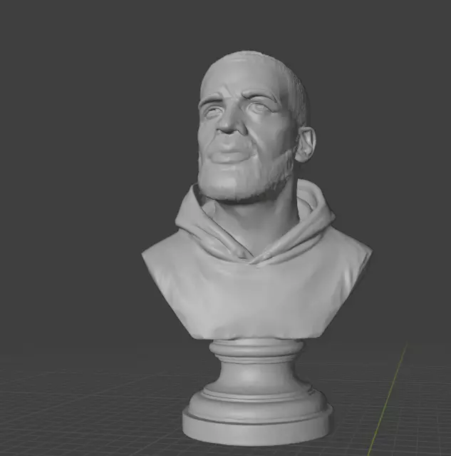 Drake bust  3D print model_11