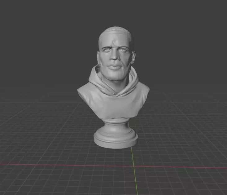 Drake bust  3D print model_1