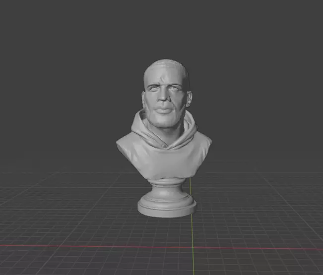 Drake bust  3D print model_14