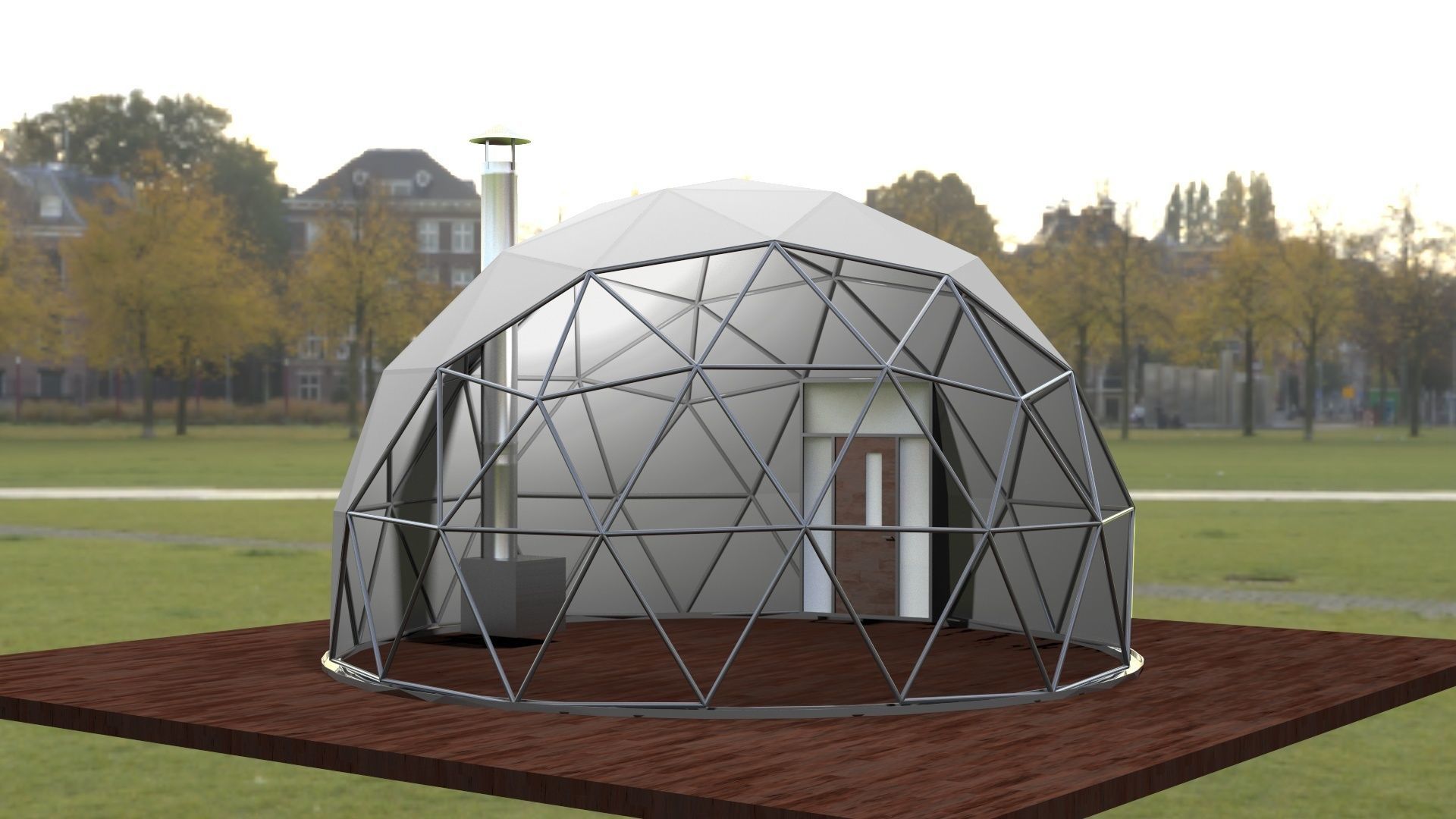 Glamping Dome 3D model_4