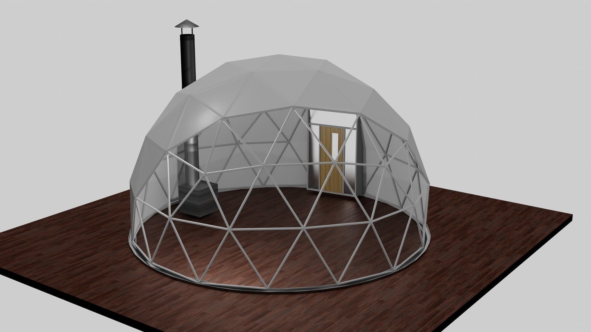 Glamping Dome 3D model_1