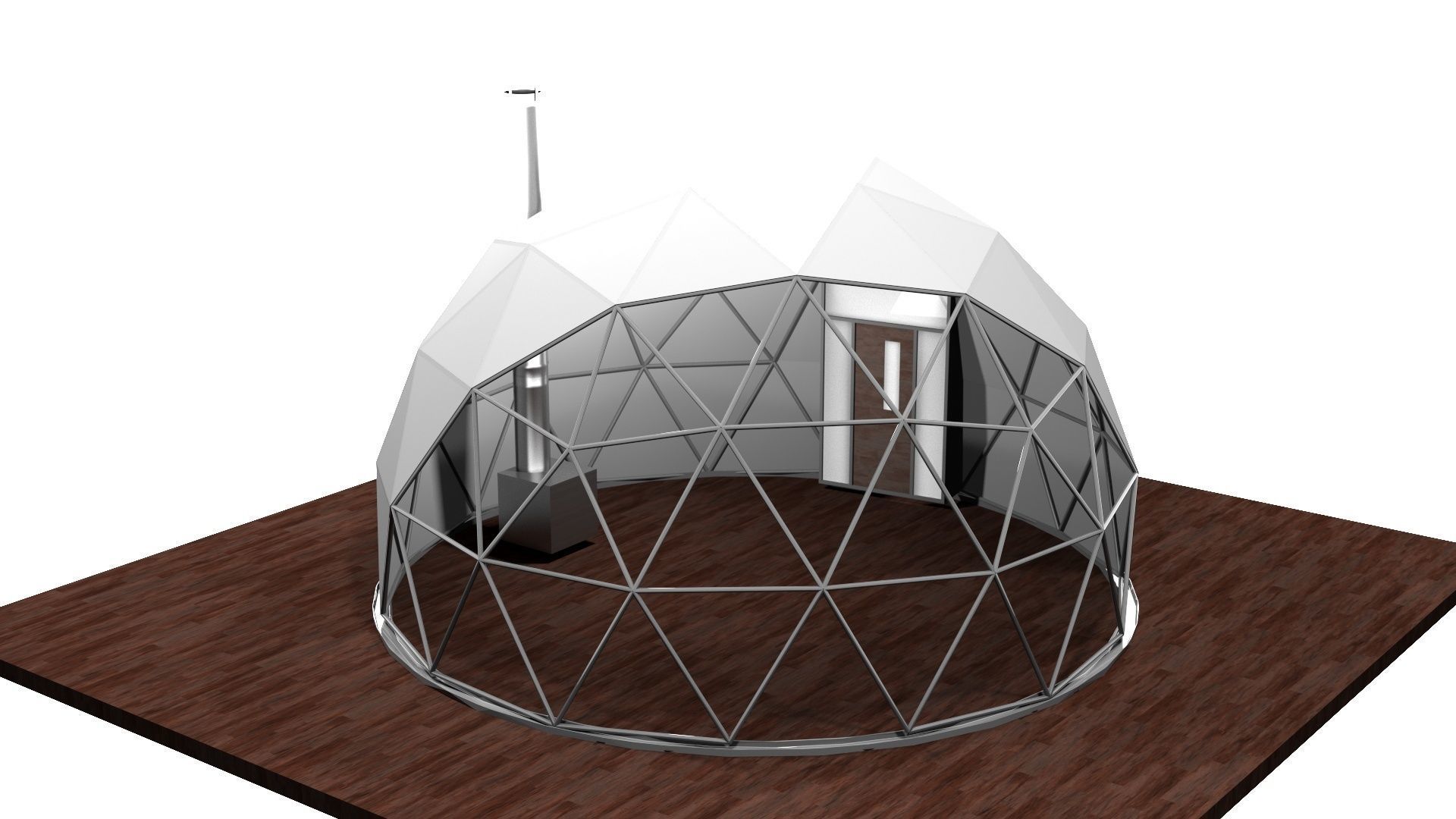 Glamping Dome 3D model_2