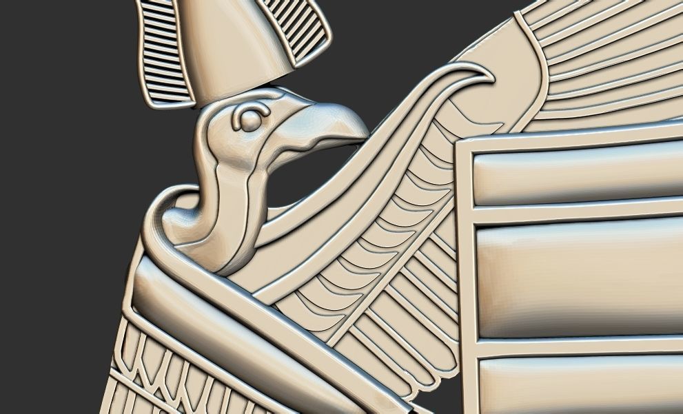 Necklace Eye of Ra  with Pectoral Wedjat 3d printable model cnc 3D print model_4