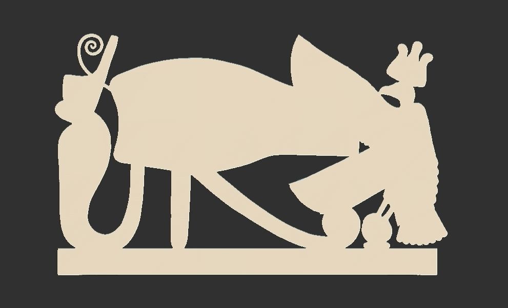 Necklace Eye of Ra  with Pectoral Wedjat 3d printable model cnc 3D print model_9