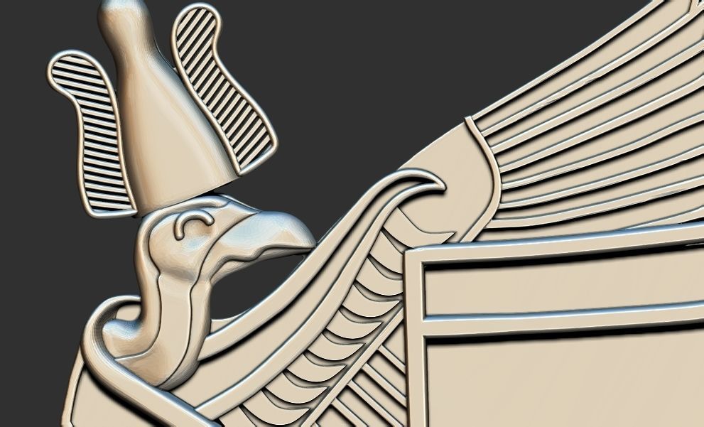 Necklace Eye of Ra  with Pectoral Wedjat 3d printable model cnc 3D print model_6