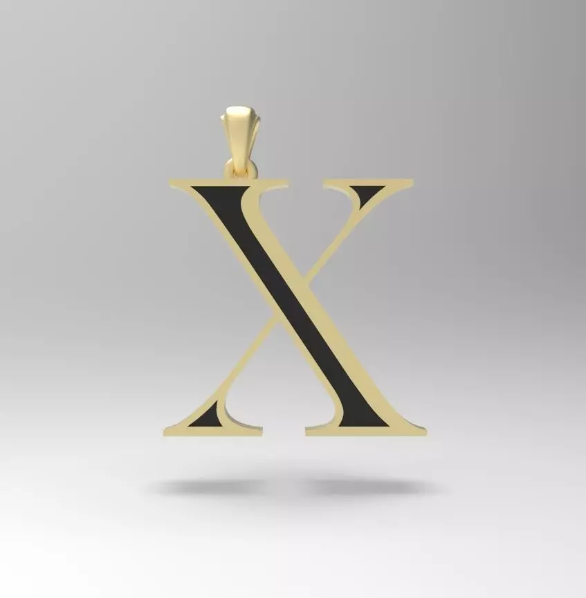 Alphabet Latin X 3D print model_0