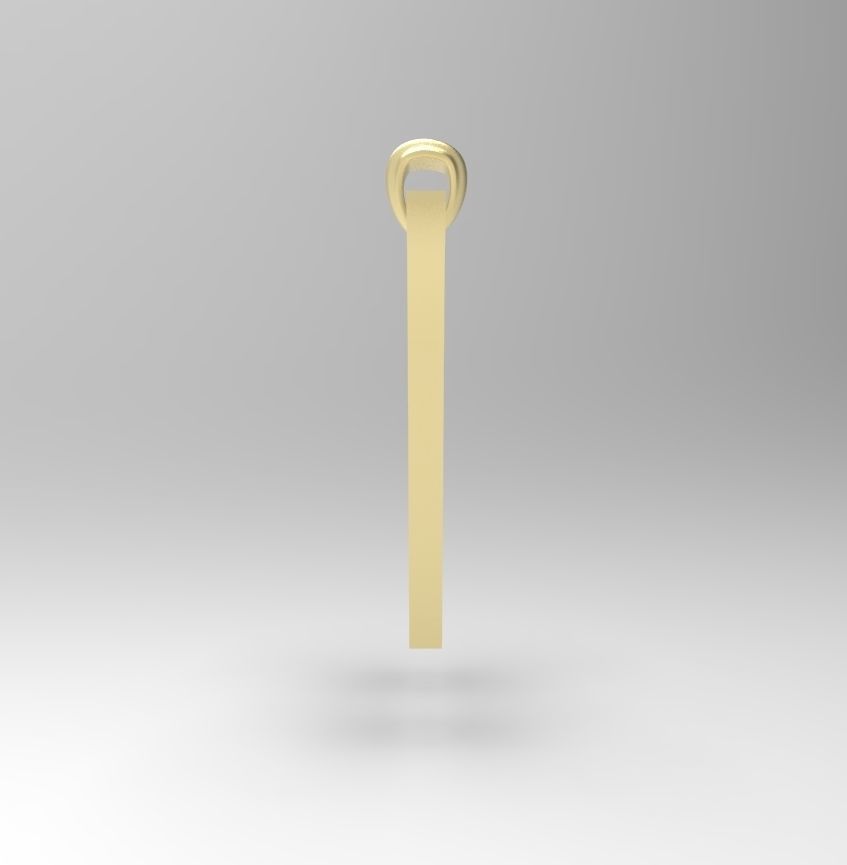 Alphabet Latin W 3D print model_10