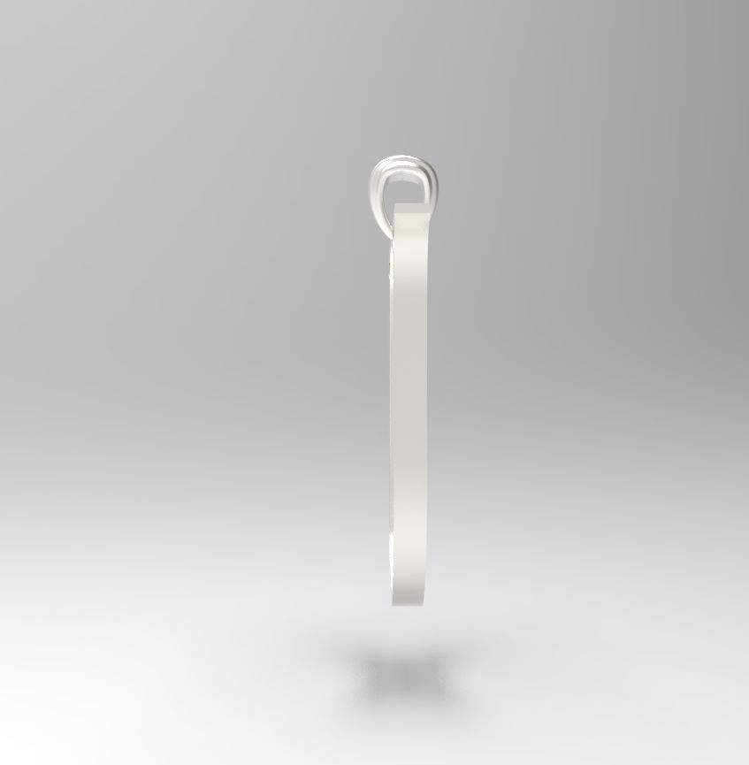 Alphabet Latin U 3D print model_21
