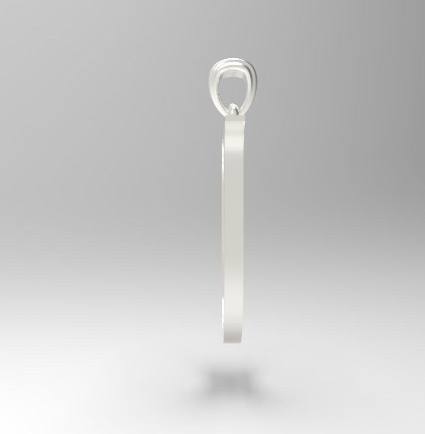 Alphabet Latin U 3D print model_15