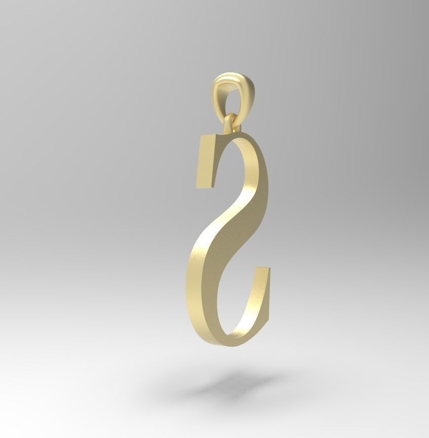 Alphabet Latin S 3D print model_10
