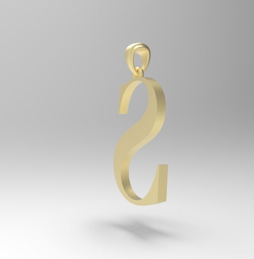 Alphabet Latin S 3D print model_3