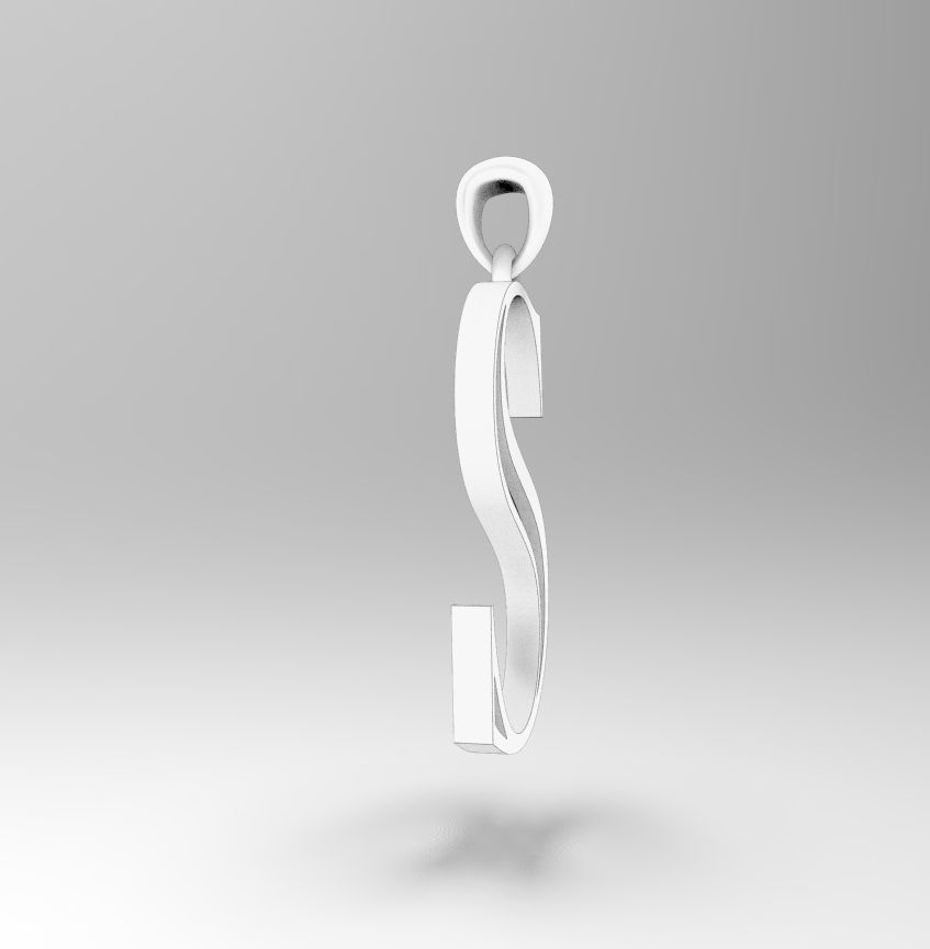 Alphabet Latin S 3D print model_26