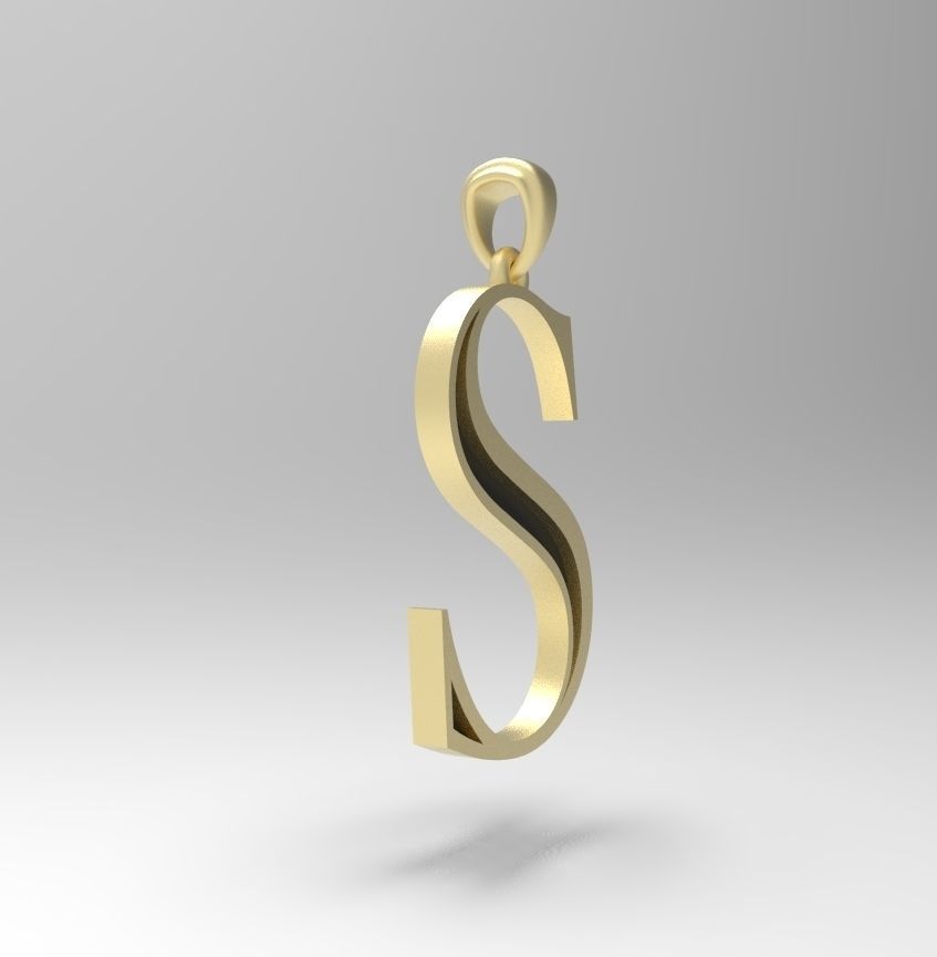 Alphabet Latin S 3D print model_5