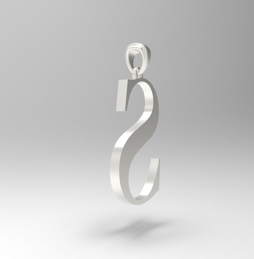 Alphabet Latin S 3D print model_22