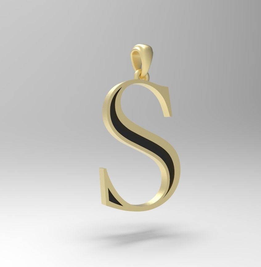 Alphabet Latin S 3D print model_6