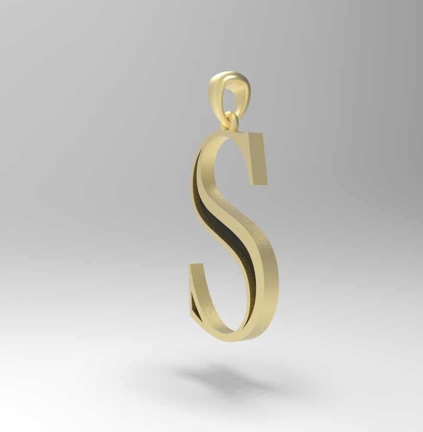 Alphabet Latin S 3D print model_8