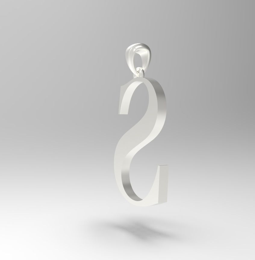 Alphabet Latin S 3D print model_14