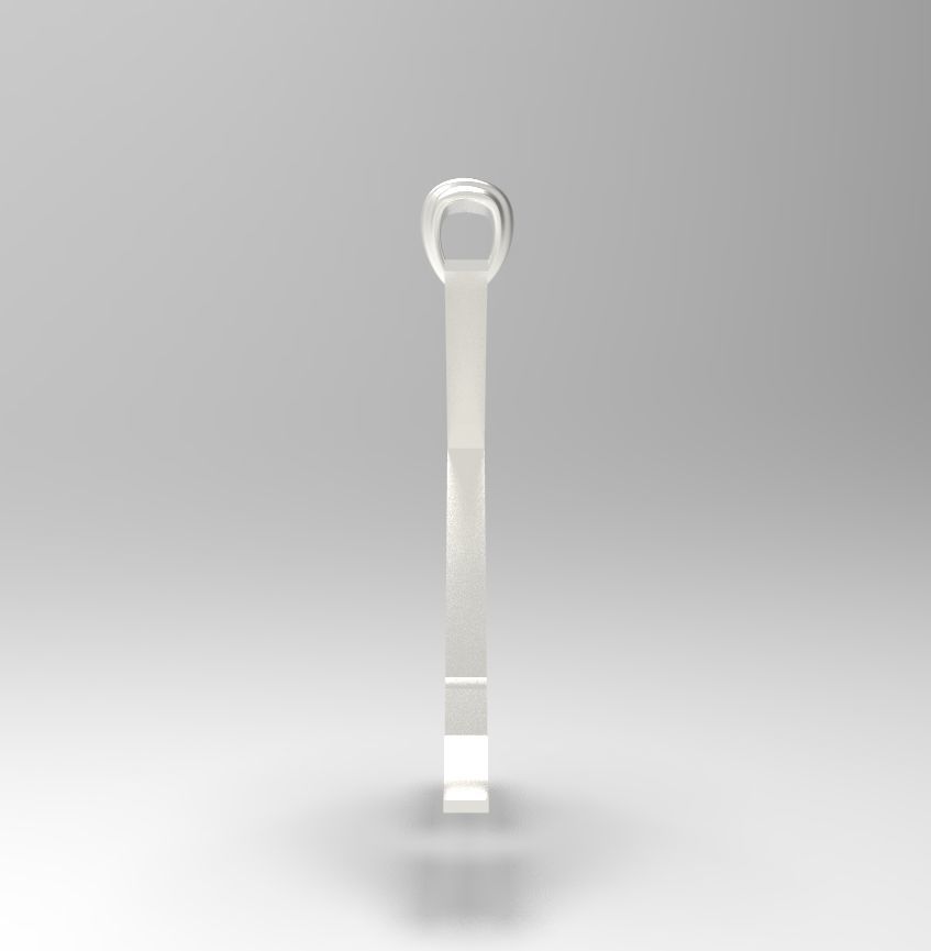 Alphabet Latin K 3D print model_30