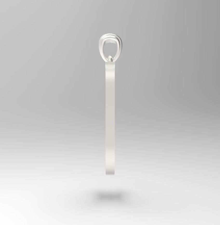 Alphabet Latin J 3D print model_30