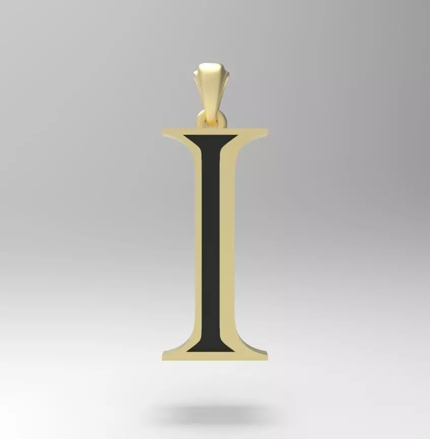 Alphabet Latin I 3D print model_0