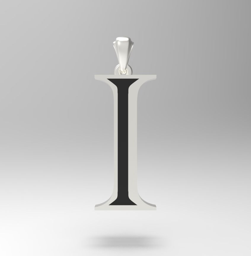 Alphabet Latin I 3D print model_23