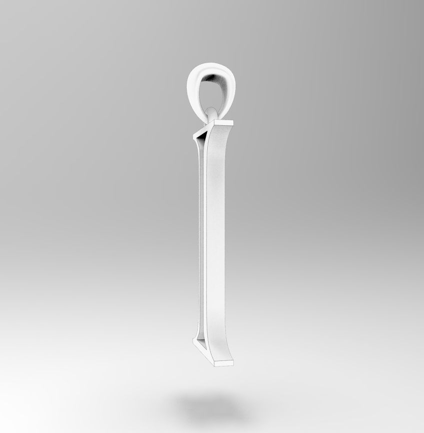 Alphabet Latin I 3D print model_22