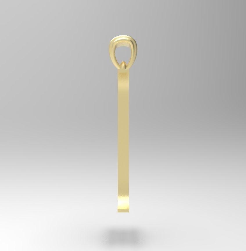 Alphabet Latin I 3D print model_14