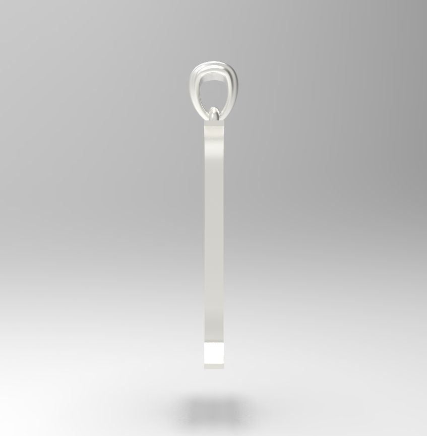 Alphabet Latin I 3D print model_15