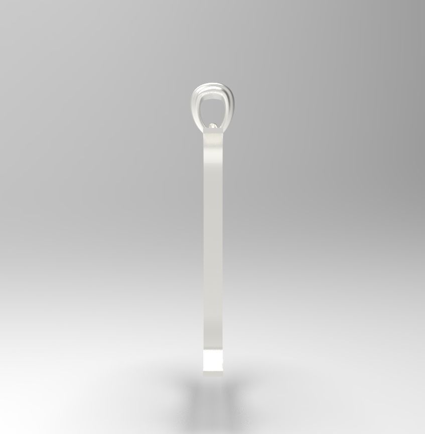 Alphabet Latin D 3D print model_21