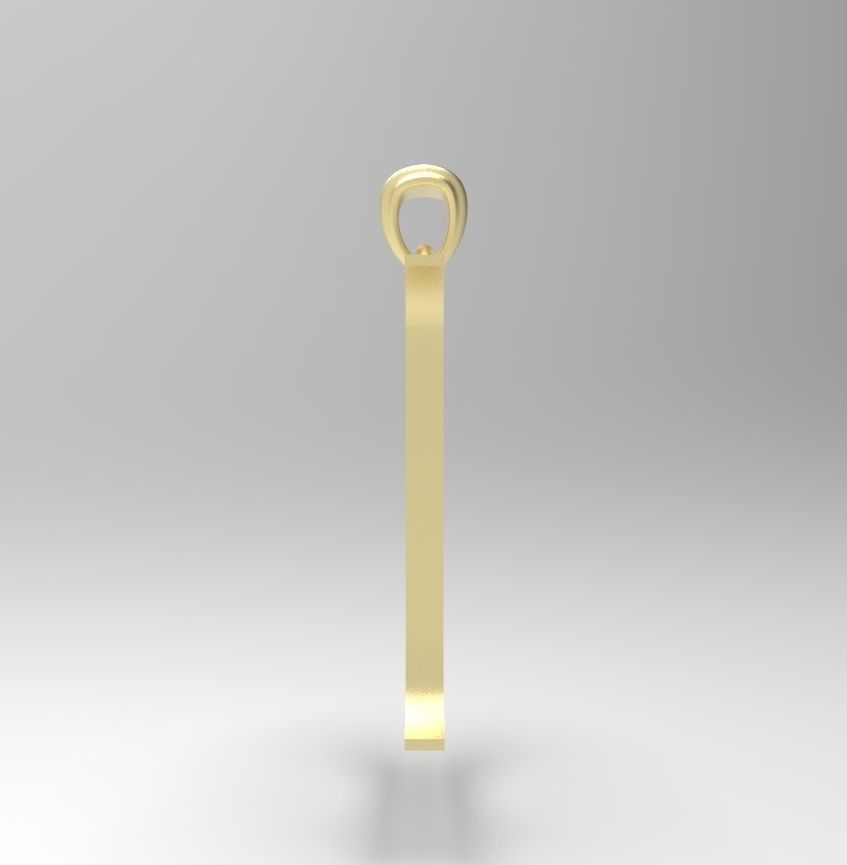 Alphabet Latin D 3D print model_6