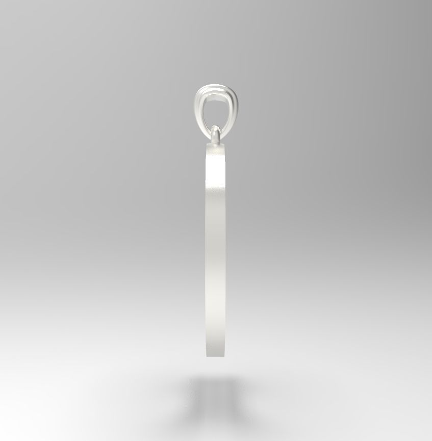 Alphabet Latin D 3D print model_26