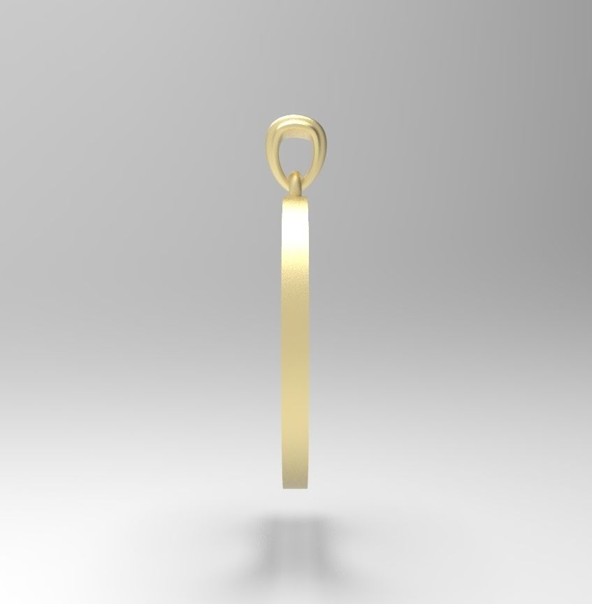 Alphabet Latin D 3D print model_11