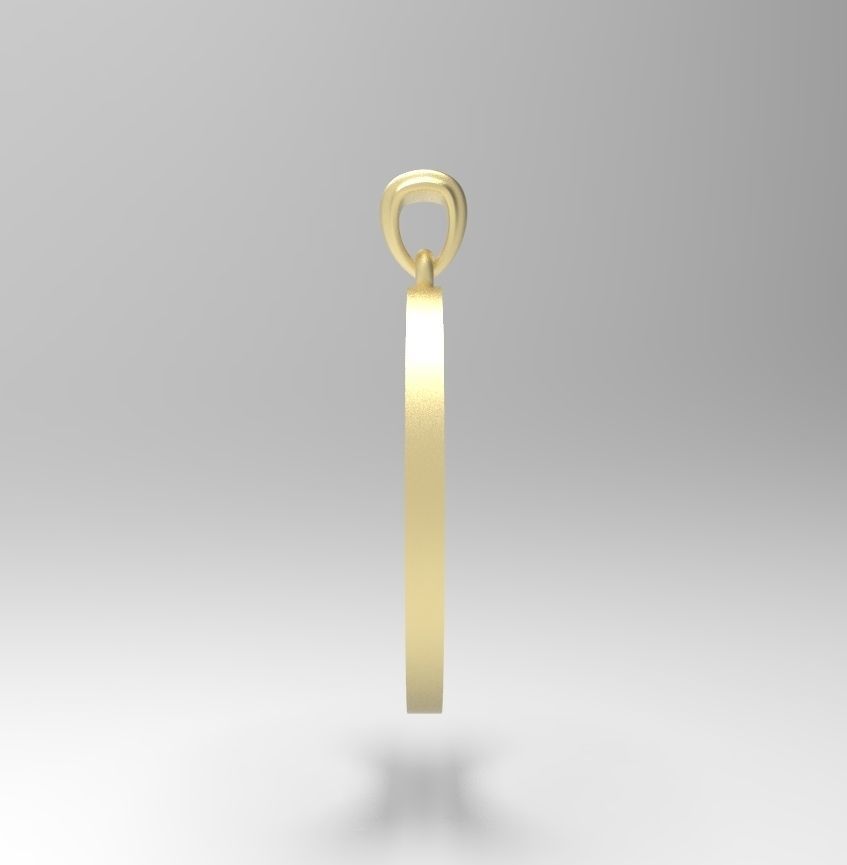 Alphabet Latin C 3D print model_6