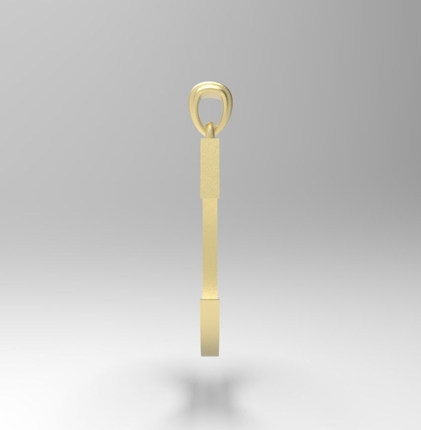 Alphabet Latin C 3D print model_11