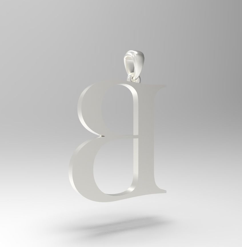 Alphabet Latin B 3D print model_28