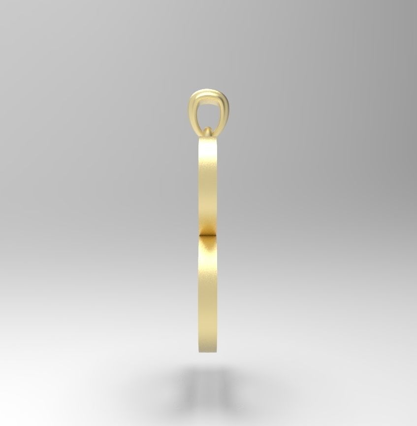 Alphabet Latin B 3D print model_11