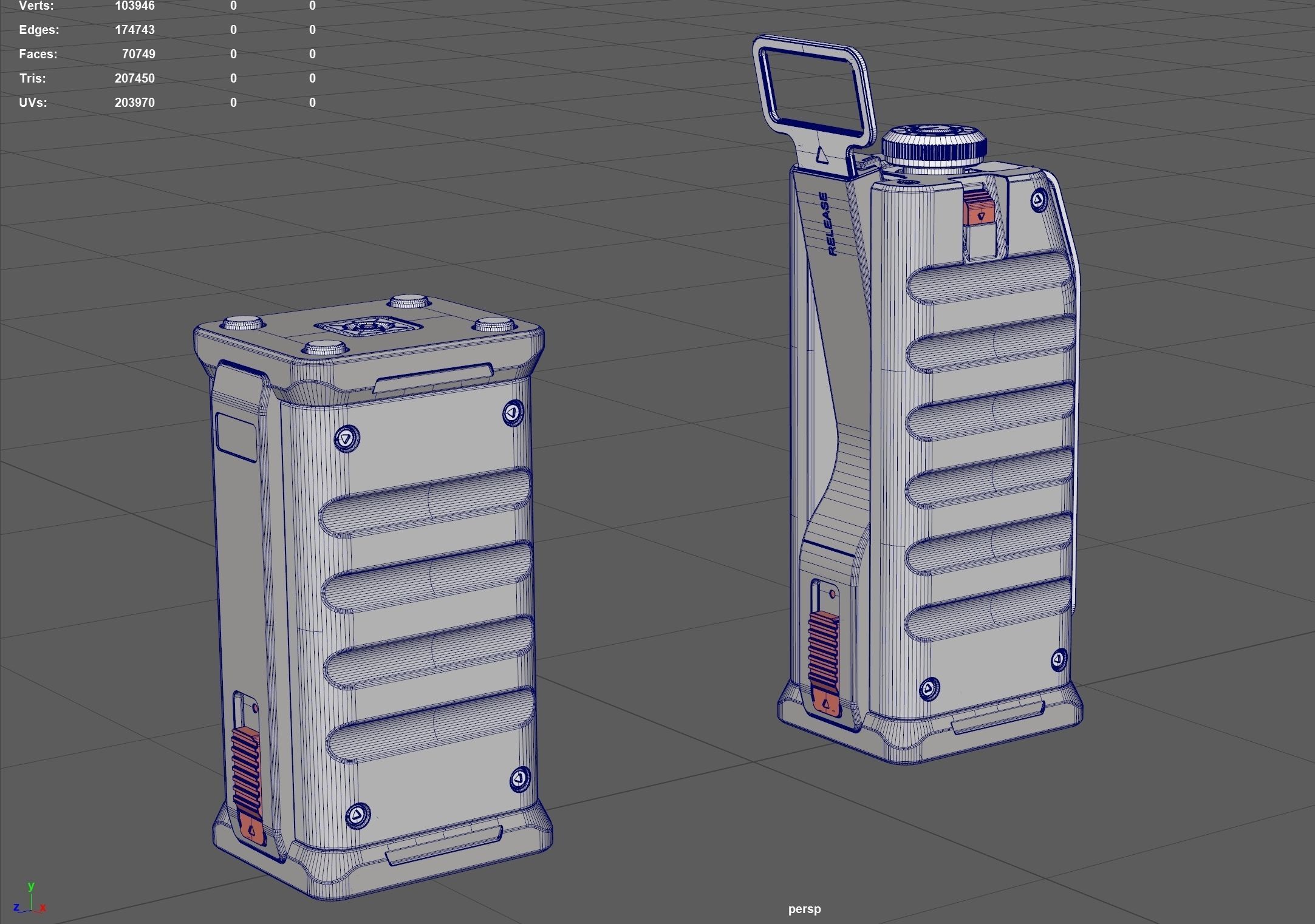 Stackable Grenade 3D model_6