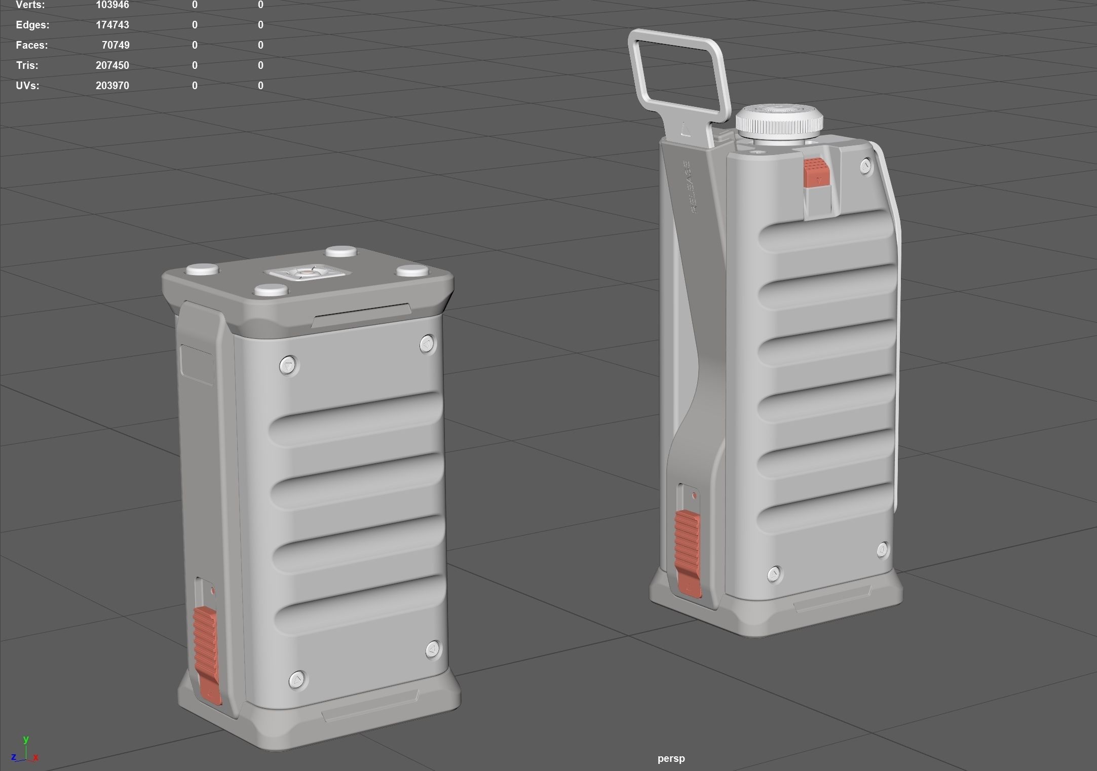 Stackable Grenade 3D model_5