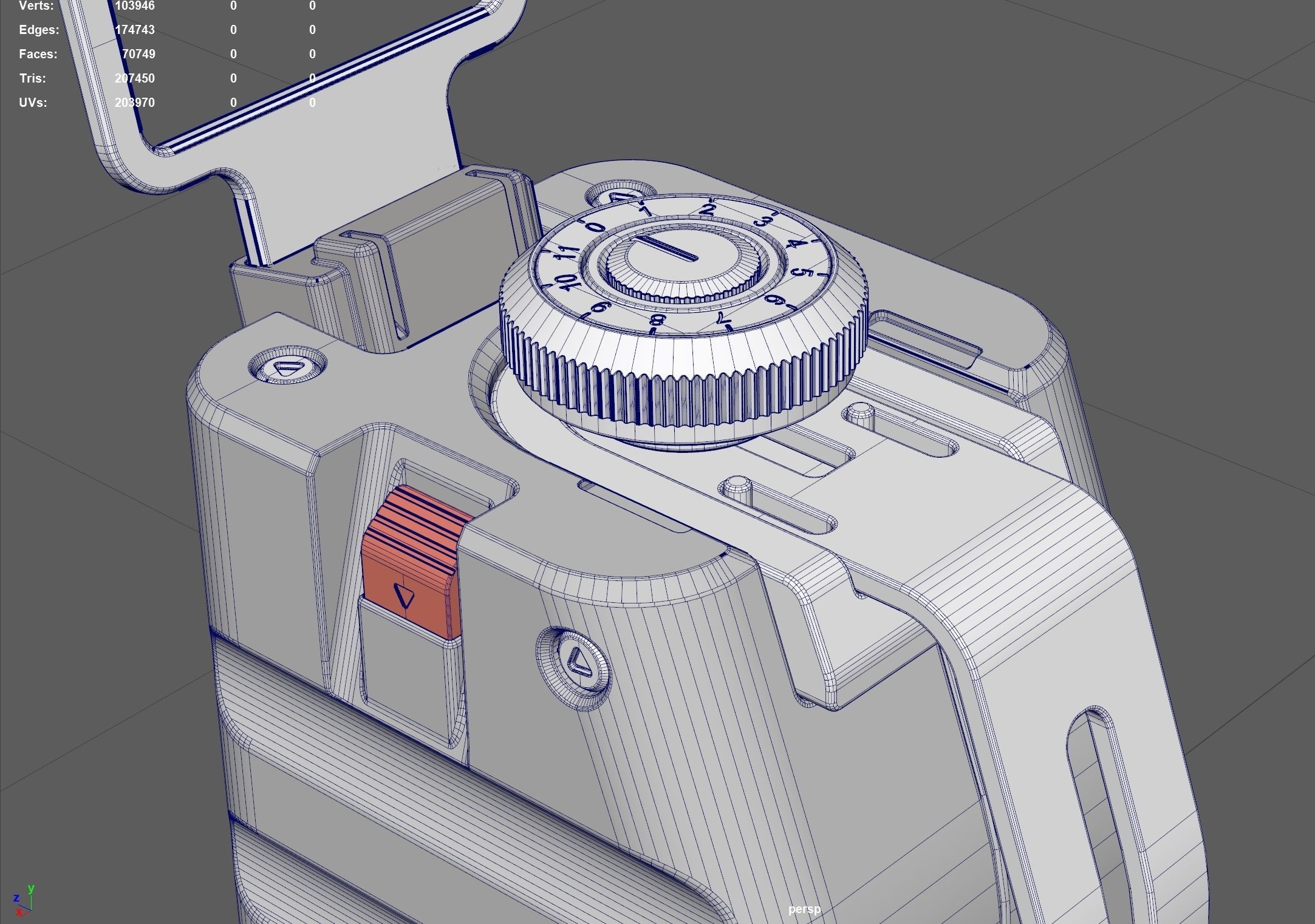 Stackable Grenade 3D model_7