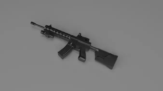 M416 RIFLE Low-poly