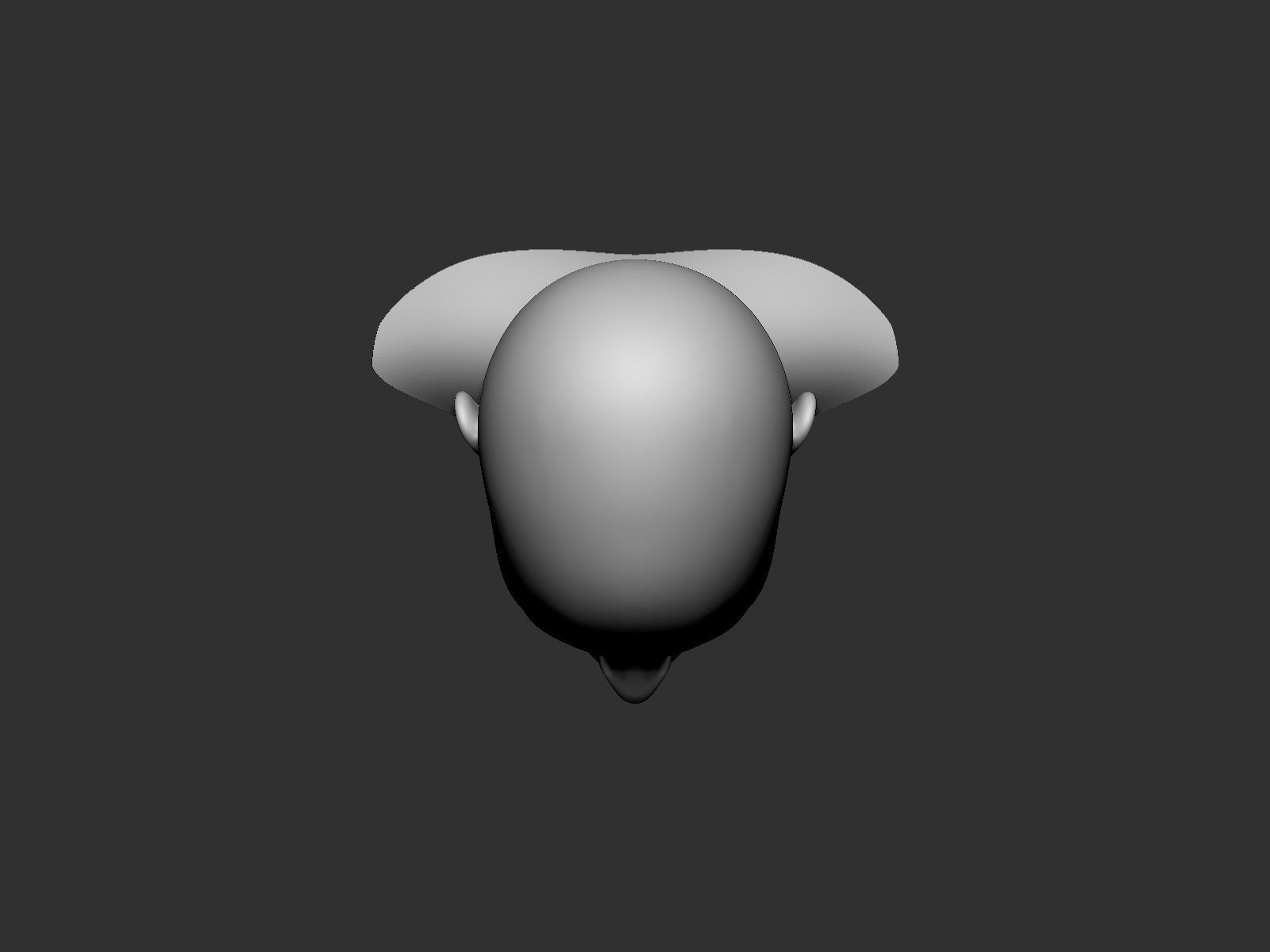 Eyes closed base mesh Stl 3d model for 3d printing 3D print model_3