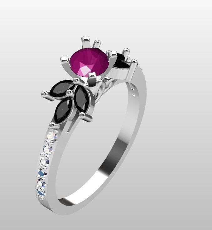 Ring n 62 3D print model_13